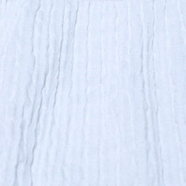 Crinckled Fabric Top With Frills White Nawao.com