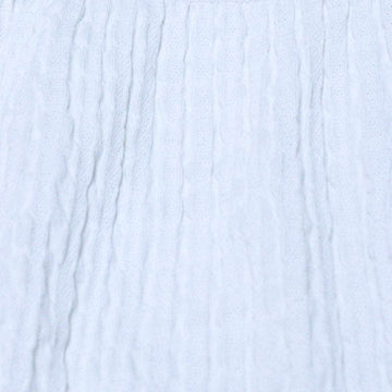 Crinckled Fabric Top With Frills White Nawao.com