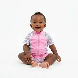 Cut   Sew With Applique Onesie Pale Pink Nawao.com