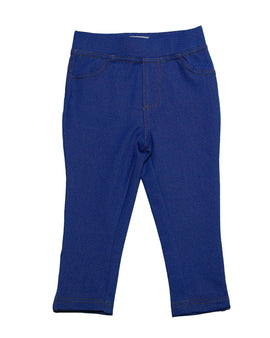 Dark Blue Knit Jegging Nawao.com
