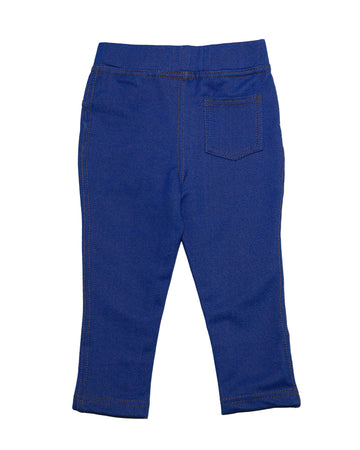 Dark Blue Knit Jegging Nawao.com