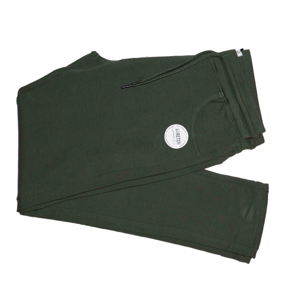 Dark Green Stretch Active Pants Nawao.com