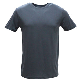 Dark Grey Crew Neck T Shirt Dark Grey Nawao.com