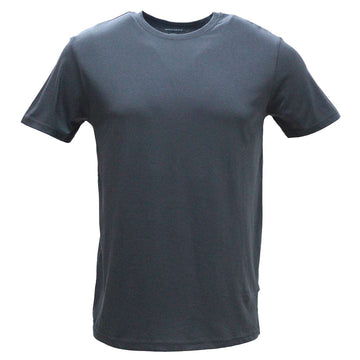 Dark Grey Crew Neck T Shirt Dark Grey Nawao.com