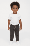 Dark Grey Elasticated Waist Jean Dark Grey Nawao.com