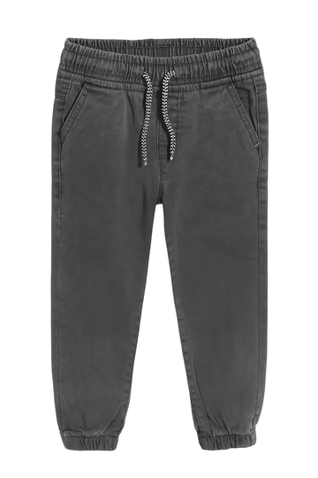 Dark Grey Elasticated Waist Jean Dark Grey Nawao.com