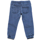 Dark Grey Elasticated Waist Jean Dark Nawao.com
