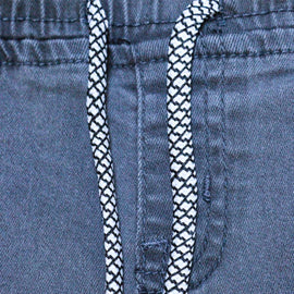 Dark Grey Elasticated Waist Jean Dark Nawao.com