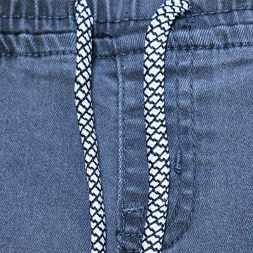 Dark Grey Elasticated Waist Jean Dark Nawao.com