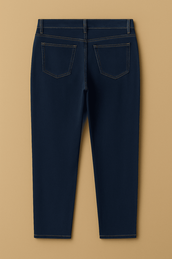 Dark Wash Basic 5 Pocket Standard Fit Jeans Darkwash Nawao.com