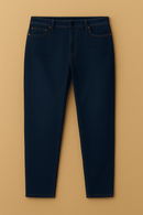 Dark Wash Basic 5 Pocket Standard Fit Jeans Darkwash Nawao.com