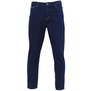 Dark Wash Basic 5 Pocket Standard Fit Jeans Darkwash Nawao.com