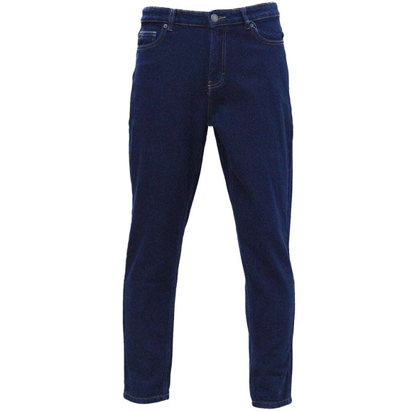Dark Wash Basic 5 Pocket Standard Fit Jeans Darkwash Nawao.com