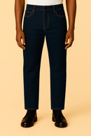 Dark Wash Basic 5 Pocket Standard Fit Jeans Darkwash Nawao.com