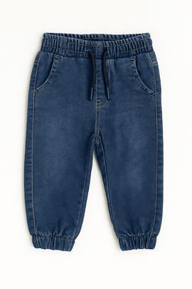 Dark Wash Knit Denim Jogger D Nawao.com