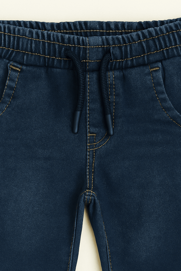Dark Wash Knit Denim Jogger D Nawao.com
