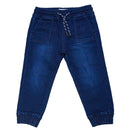 Dark Wash Knit Denim Jogger Nawao.com