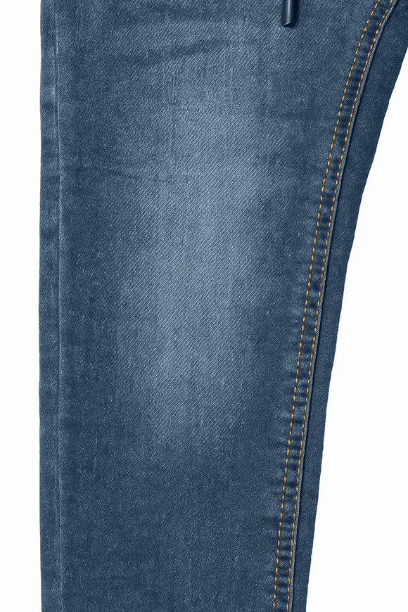 Dark Wash Knitted 5 Pocket  Pullon Jeans. Nawao.com