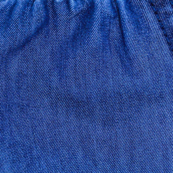 Dark Wash Solid Harem Jeans With Frills Nawao.com