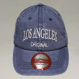 Denim Cap With Embroidery Text Nawao.com