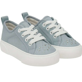 Denim Lace up Sneaker Nawao.com