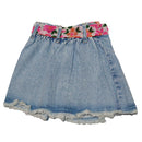 Denim Skirt With Belt Nawao.com