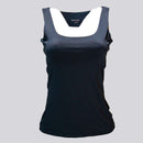 Dk Grey Layered Tank Top Nawao.com