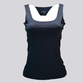 Dk Grey Layered Tank Top Nawao.com