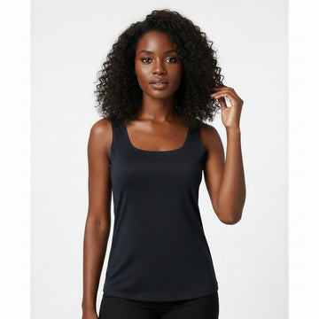 Dk Grey Layered Tank Top Nawao.com
