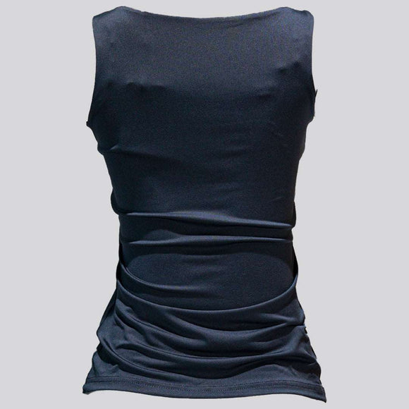 Dk Grey Layered Tank Top Nawao.com
