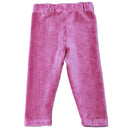 Dusty Pale Pink Belted Jeggings Nawao.com
