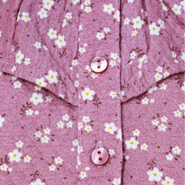 Dusty Pink All Over Print Casual Blouse Nawao.com