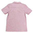 Dusty Pink Embroidery Shirt Pale Nawao.com
