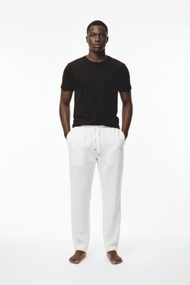 Ecru Cuffed Pyjamas Ecru Small Nawao.com