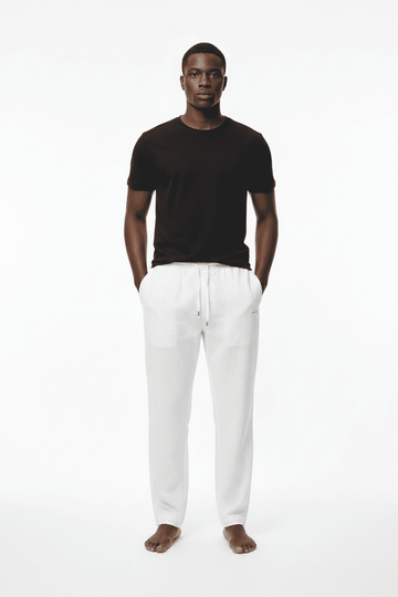Ecru Cuffed Pyjamas Ecru Small Nawao.com