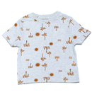 ECRU MELANGE PALM SHORT SLEEVE TSHIRT ECRU 12 18 MONTHS Nawao.com