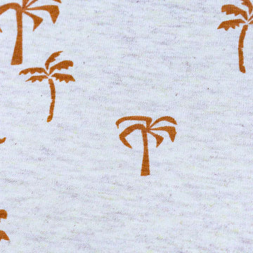 ECRU MELANGE PALM SHORT SLEEVE TSHIRT ECRU 12 18 MONTHS Nawao.com
