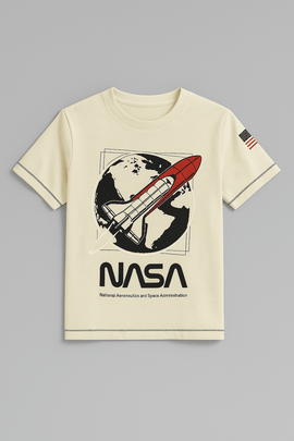 Ecru Nasa T Shirt Ecru Nawao.com