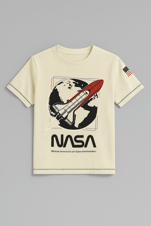Ecru Nasa T Shirt Ecru Nawao.com