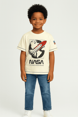 Ecru Nasa T Shirt Ecru Nawao.com