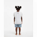 Embroidered Chiffon Blouse White Nawao.com