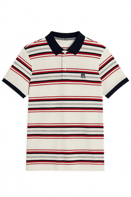 Feeder Stripe Pique Polo Assorted Nawao.com
