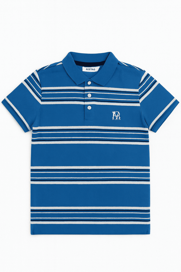Feeder Stripe Pique Polo Assorted Nawao.com