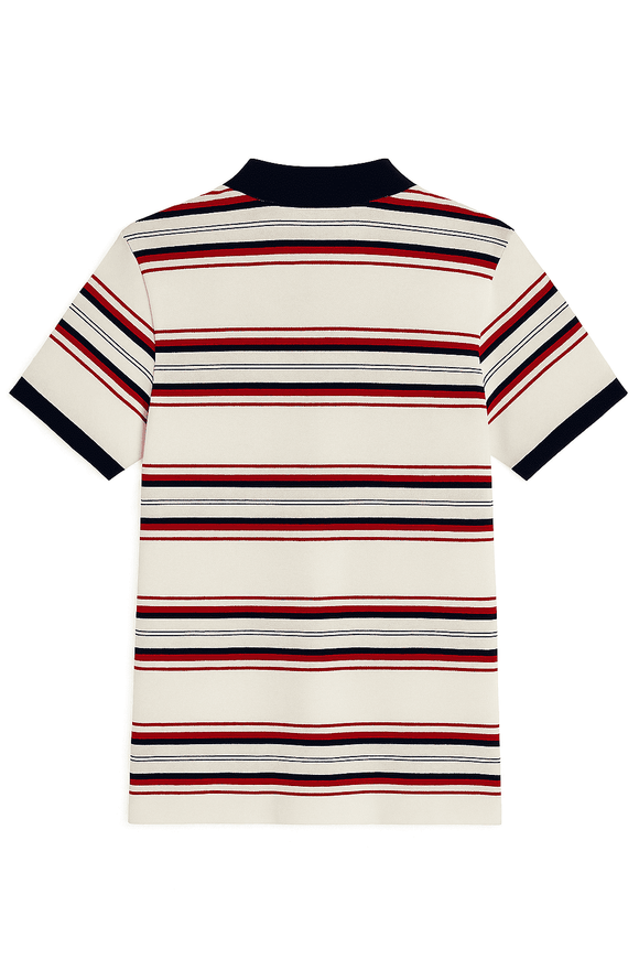 Feeder Stripe Pique Polo Assorted Nawao.com