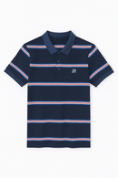Feeder Stripe Pique Polo Assorted Nawao.com