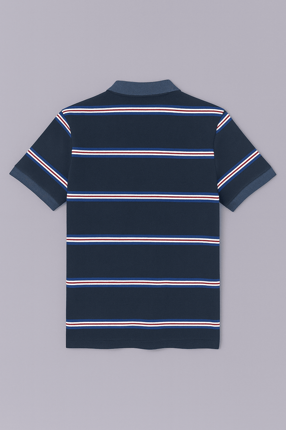 Feeder Stripe Pique Polo Assorted Nawao.com