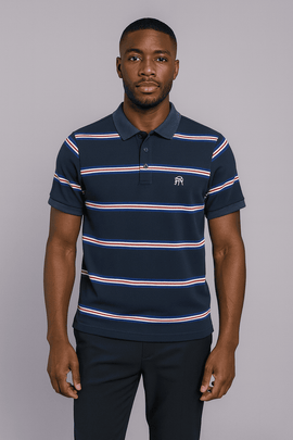 Feeder Stripe Pique Polo Assorted Nawao.com