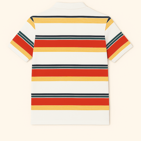 Feeder Stripe Pique Polo Assorted Small Nawao.com