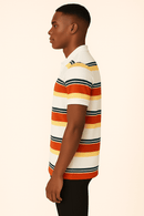 Feeder Stripe Pique Polo Assorted Small Nawao.com