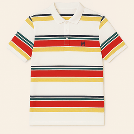 Feeder Stripe Pique Polo Assorted Small Nawao.com
